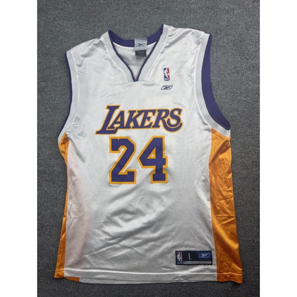Kobe Bryant Authentic Reebok Los Angeles Lakers Replica Jersey Men's Large # 24